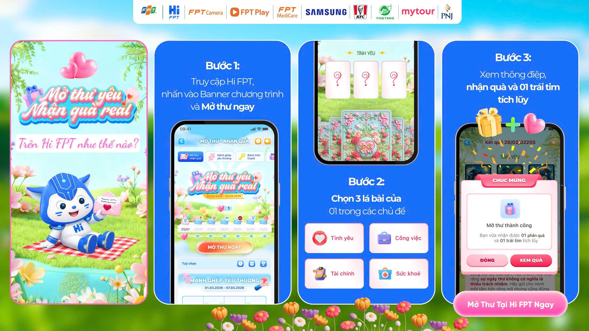 Mở thư yêu - Nhận Quà Real